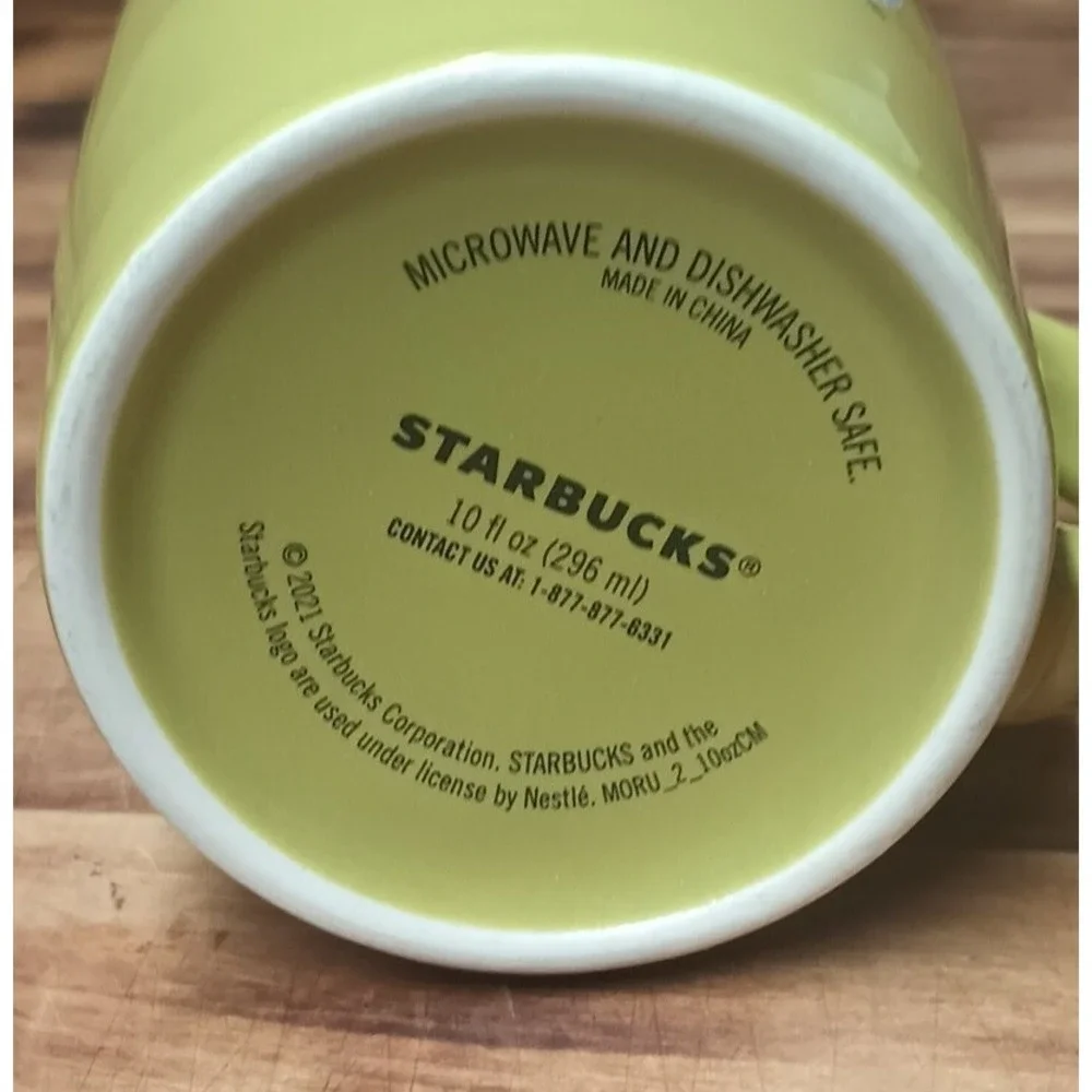 Starbucks 2021 Classic Green 10oz Coffee Mug Tea‎ Cup With Green Mermaid Logo
